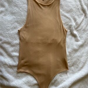 gaze Tan Sleeveless Kids One-Piece Bodysuit